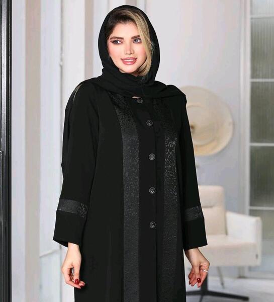 عکس مانتو مشکی شیک