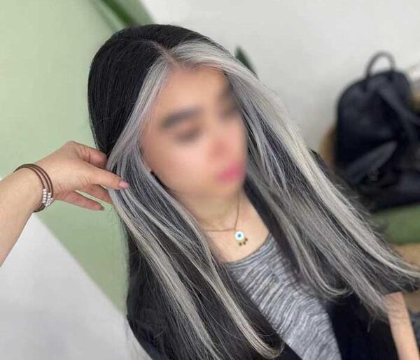 عکس دختر مو مشکی طبیعی