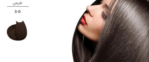 عکس رنگ مو مشکی طبیعی
