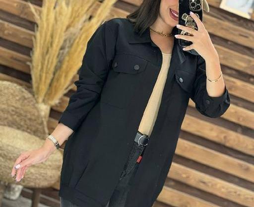 عکس مانتو مشکی کوتاه اسپرت
