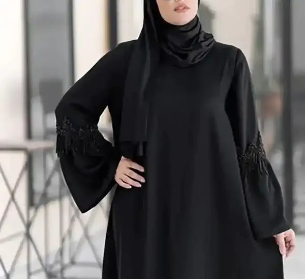 عکس مانتو مشکی محرمی جدید
