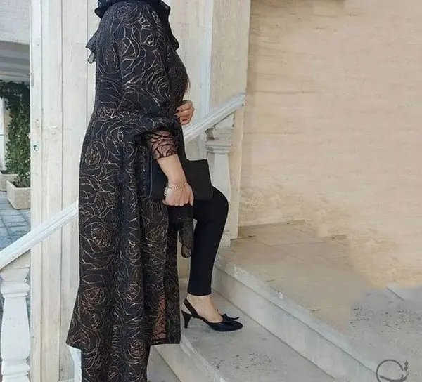عکس مانتو مشکی محرمی جدید