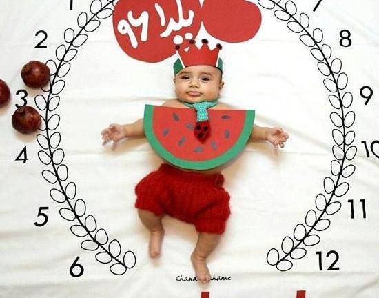 عکس ماهگرد نوزاد پاییزی