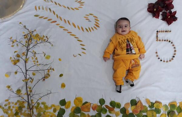 عکس ماهگرد نوزاد پاییزی