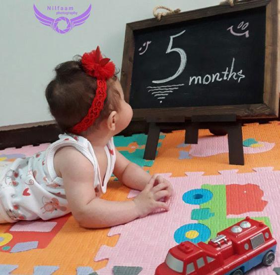 عکس نوزاد دختر 5 ماهه