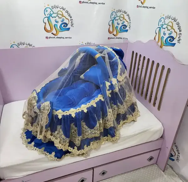 عکس گهواره نوزاد دخترانه