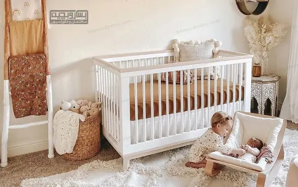 عکس تخت نوزاد دخترانه
