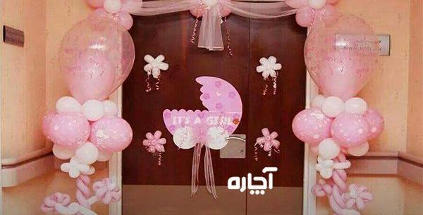 عکس تزیین اتاق نوزاد دختر در بیمارستان