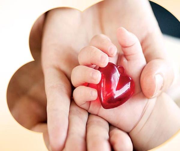 عکس قلب واقعی نوزاد