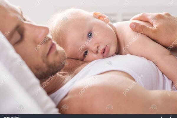 عکس نوزاد پدر