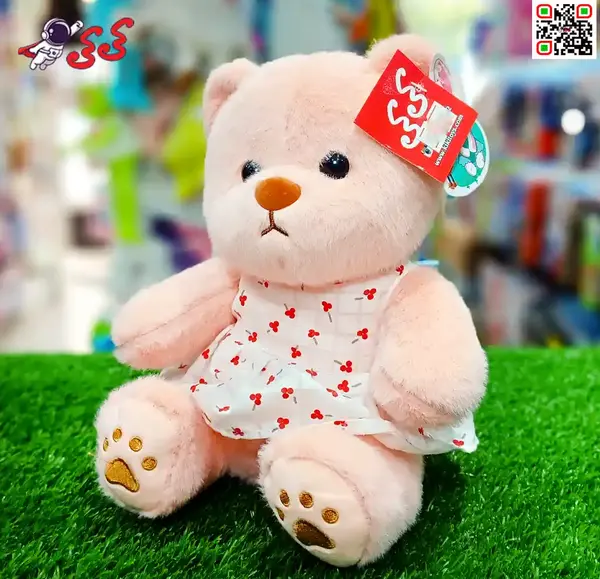 عکس نوزاد با خرس عروسکی