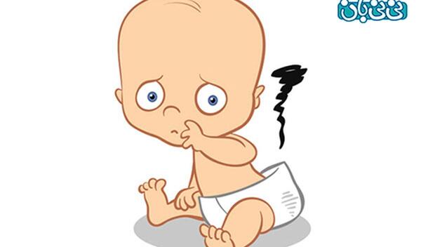 عکس مدفوع طبیعی نوزاد دوماهه