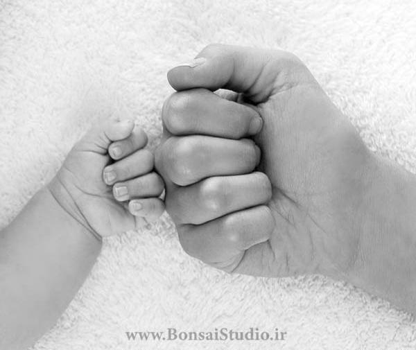 عکس دست نوزاد طبیعی