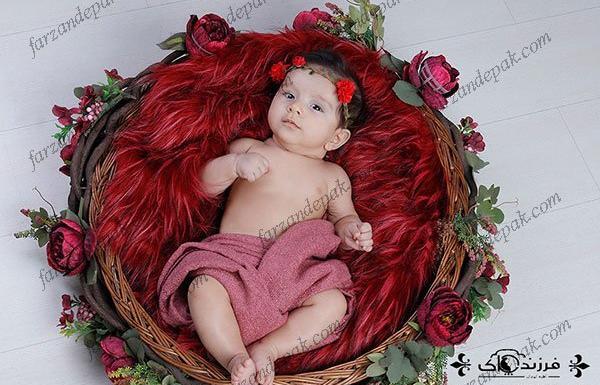 ایده عکس نوزاد با حلقه ازدواج