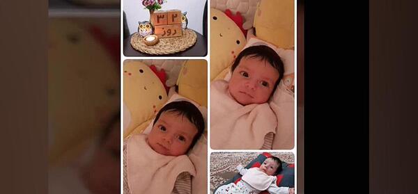 ایده عکس نوزاد چهل روزه