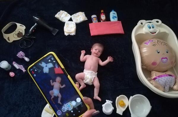 ایده عکس نوزاد چهل روزه