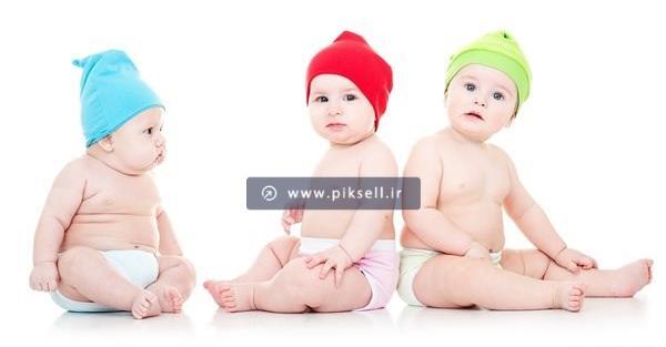 عکس نوزاد های چشم رنگی