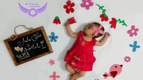 ایده عکس نوزاد چهار ماهه
