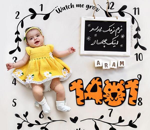ایده عکس نوزاد با هفت سین