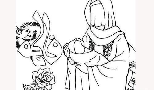 عکس نوشته نقاشی مادر