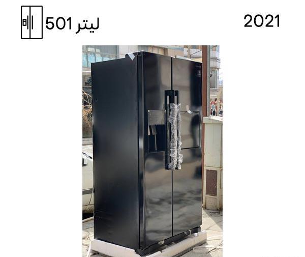 عکس یخچال ساید مشکی