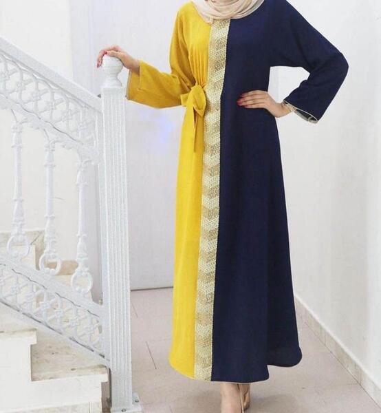 عکس مانتو زرد و مشکی