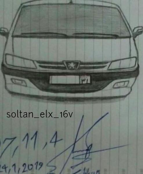 عکس پارس elx شوتی مشکی نقاشی