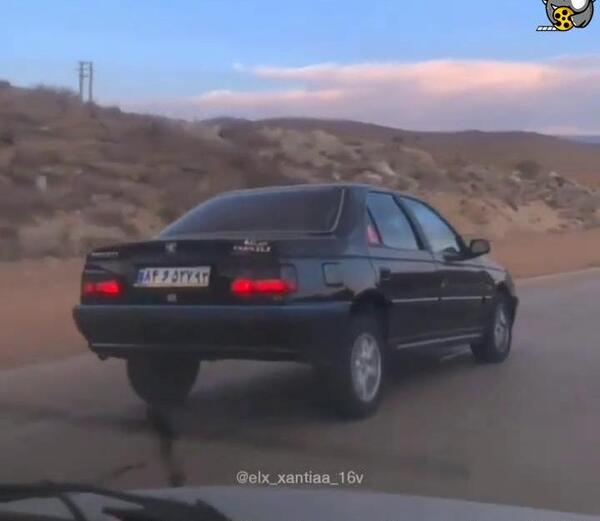 عکس پژو پارس مشکی لاتی