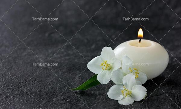 عکس پروفایل شمع و گل مشکی