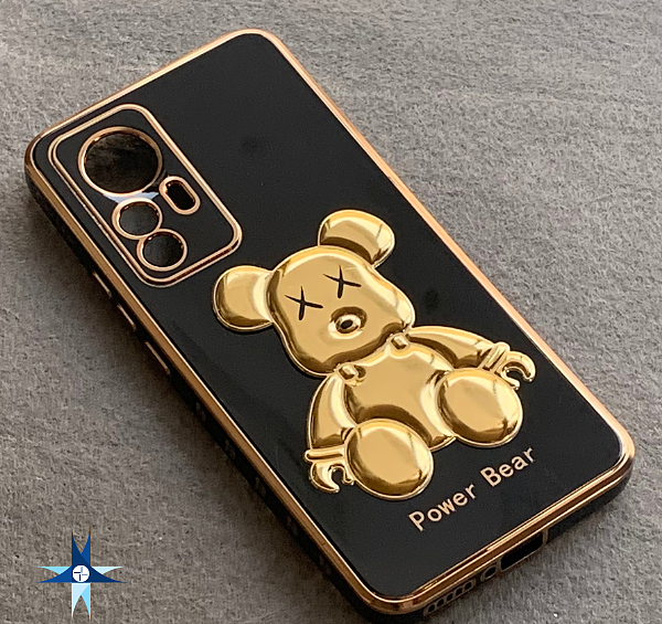 عکس قاب گوشی مشکی طلایی