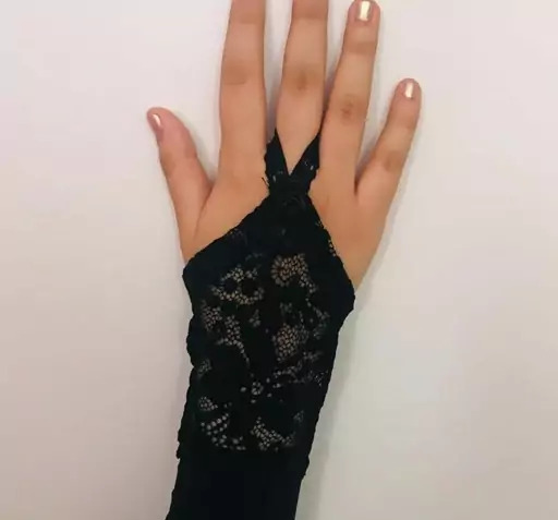 عکس ساق دست توری مشکی