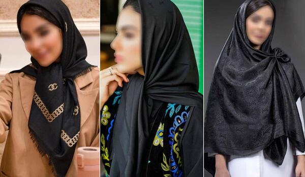 عکس روسری مشکی شیک