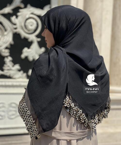 عکس روسری مشکی شیک