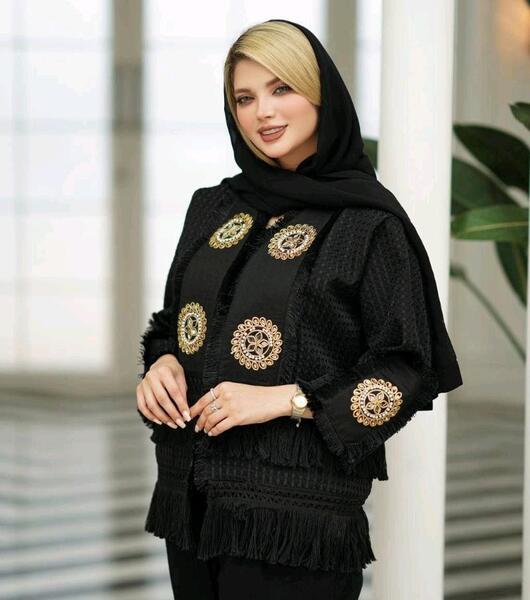 عکس مانتو مشکی شیک برای محرم
