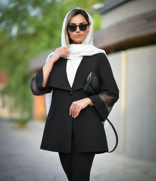 عکس مانتو مشکی شیک برای محرم