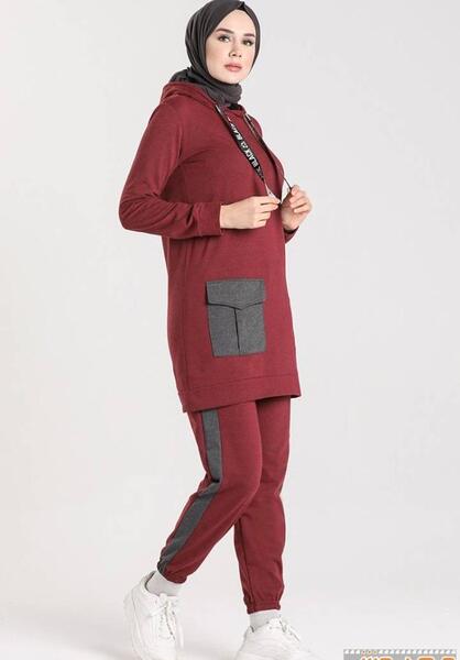 عکس هودی دخترانه اسپرت مشکی بلند