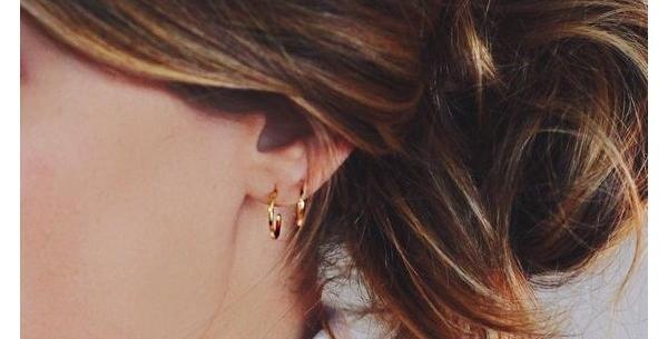 عکس گوشواره حلقه ای مشکی
