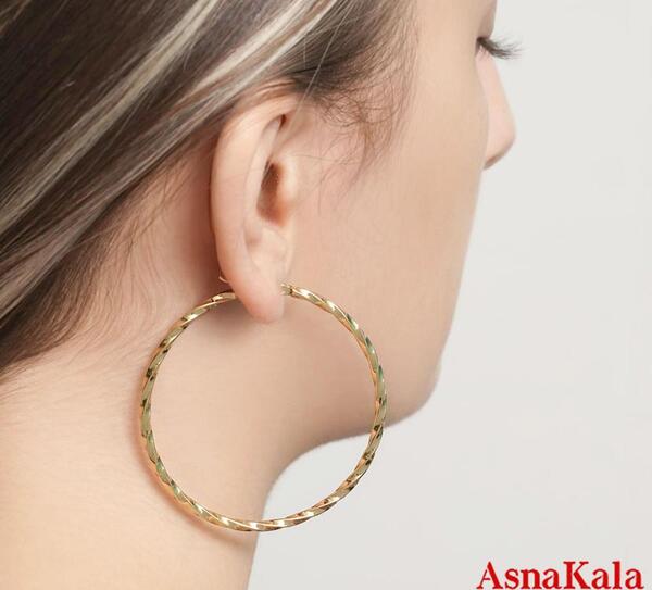 عکس گوشواره حلقه ای مشکی