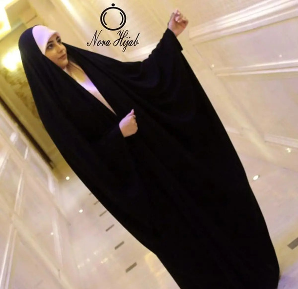 عکس چادر مشکی کمری