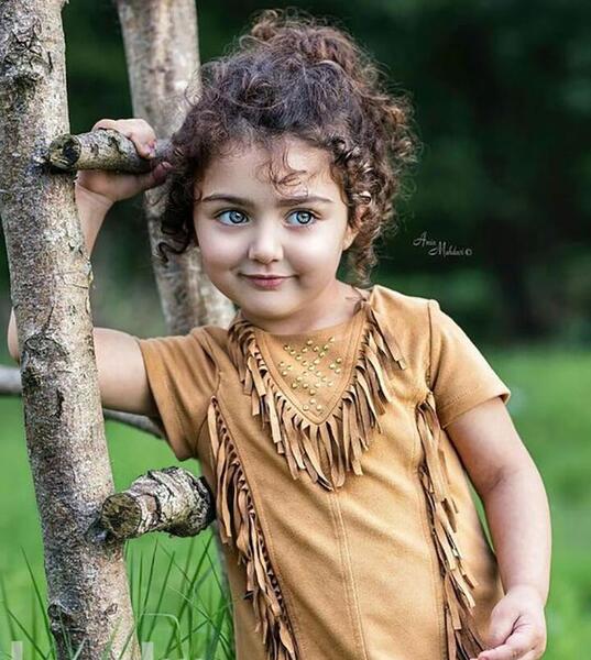 عکس دختر بچه خوشگل چشم مشکی