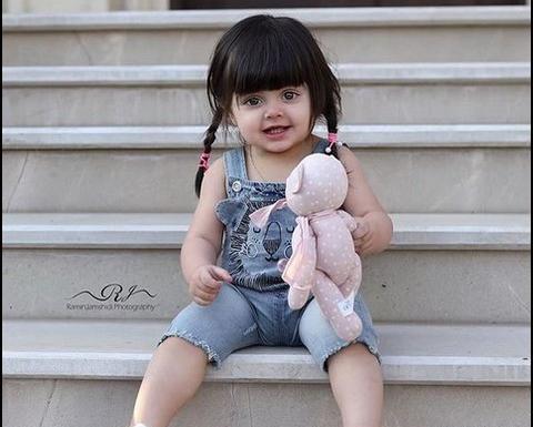 عکس دختر بچه خوشگل چشم مشکی