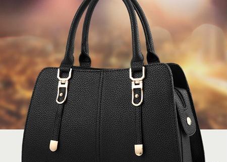 عکس کیف چرم مشکی دخترانه