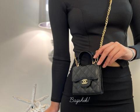 عکس کیف چرم مشکی دخترانه
