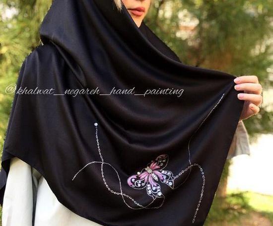 عکس روسری مشکی جدید