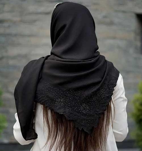 عکس روسری مشکی جدید
