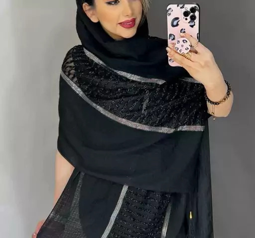 عکس روسری مشکی جدید