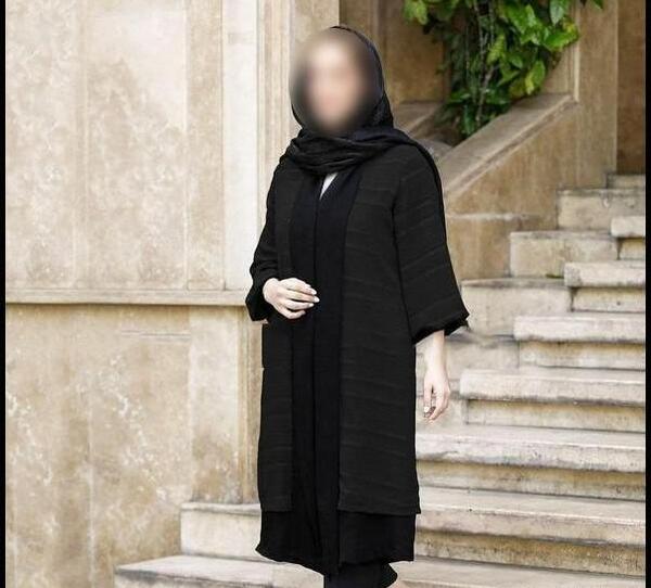 عکس مانتو مشکی جدید دخترانه