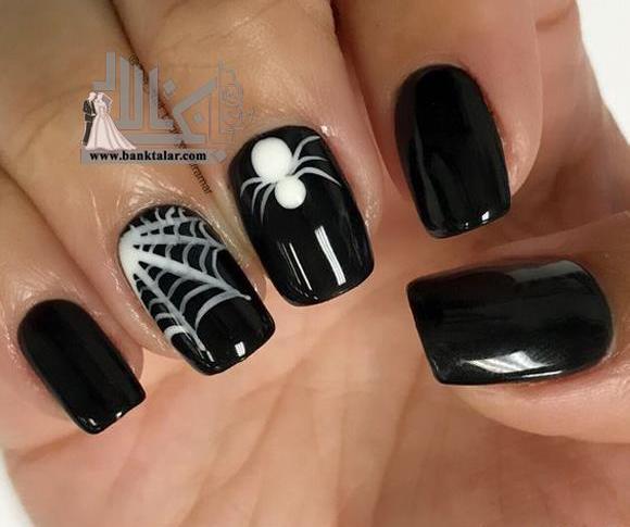 عکس ناخن مشکی ترسناک