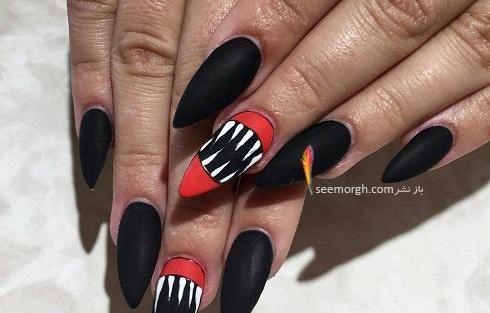 عکس ناخن مشکی ترسناک