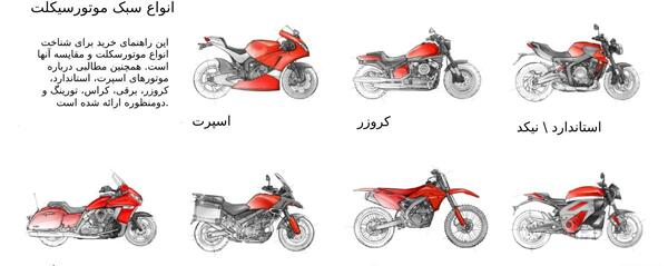 عکس انواع موتور سیکلت های ایرانی